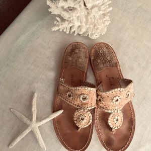 Jack Rogers Hampton sandal in tan cork design